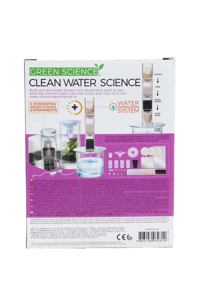 4M Green Science Clean Water Science Diy Water Filtration Kit, Alternate, color, Multicolored