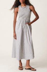 Marine Layer Darcy Sleeveless Smocked Midi Dress