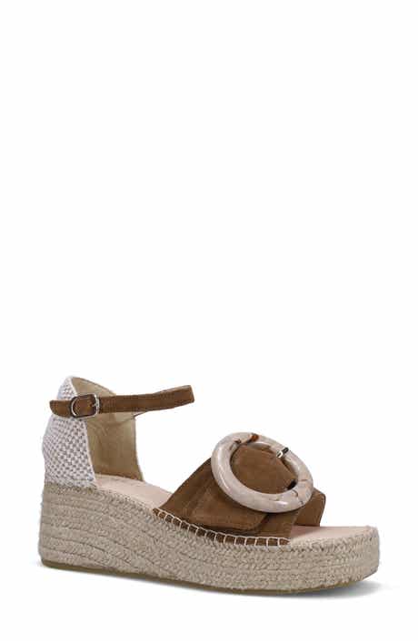 Ron White Juno Espadrille Ankle Strap Platform Wedge Sandal