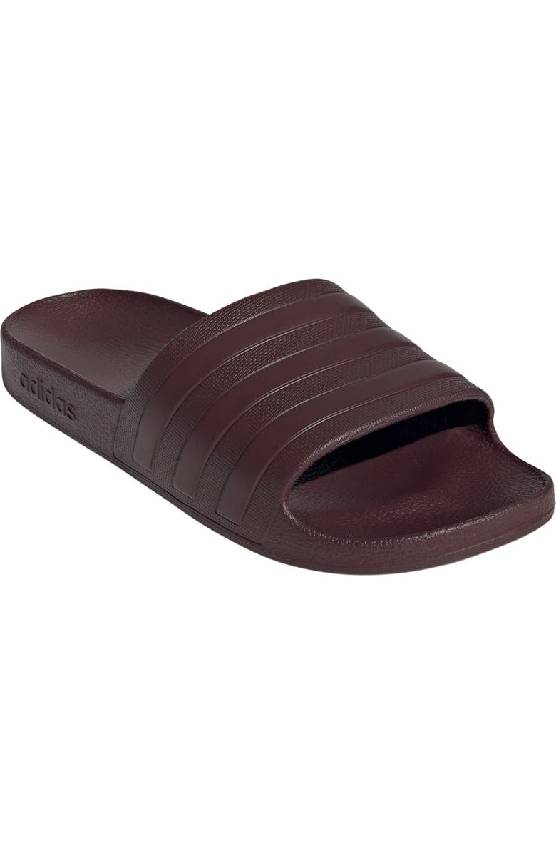 adidas Adilette Aqua Slide Sandal, Main, color, Aurora Ruby/Ruby/Ruby