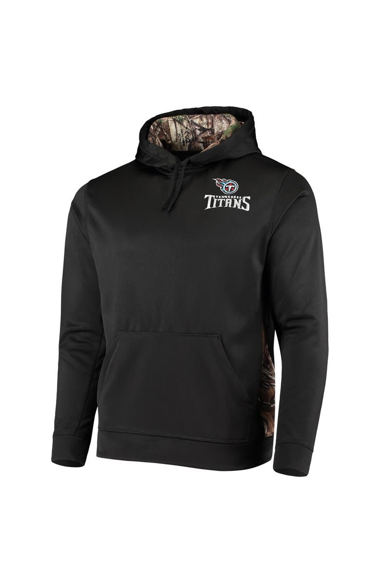 DUNBROOKE Men's Dunbrooke Black/Realtree Camo Tennessee Titans Logo Ranger Pullover Hoodie, Alternate, color, Black