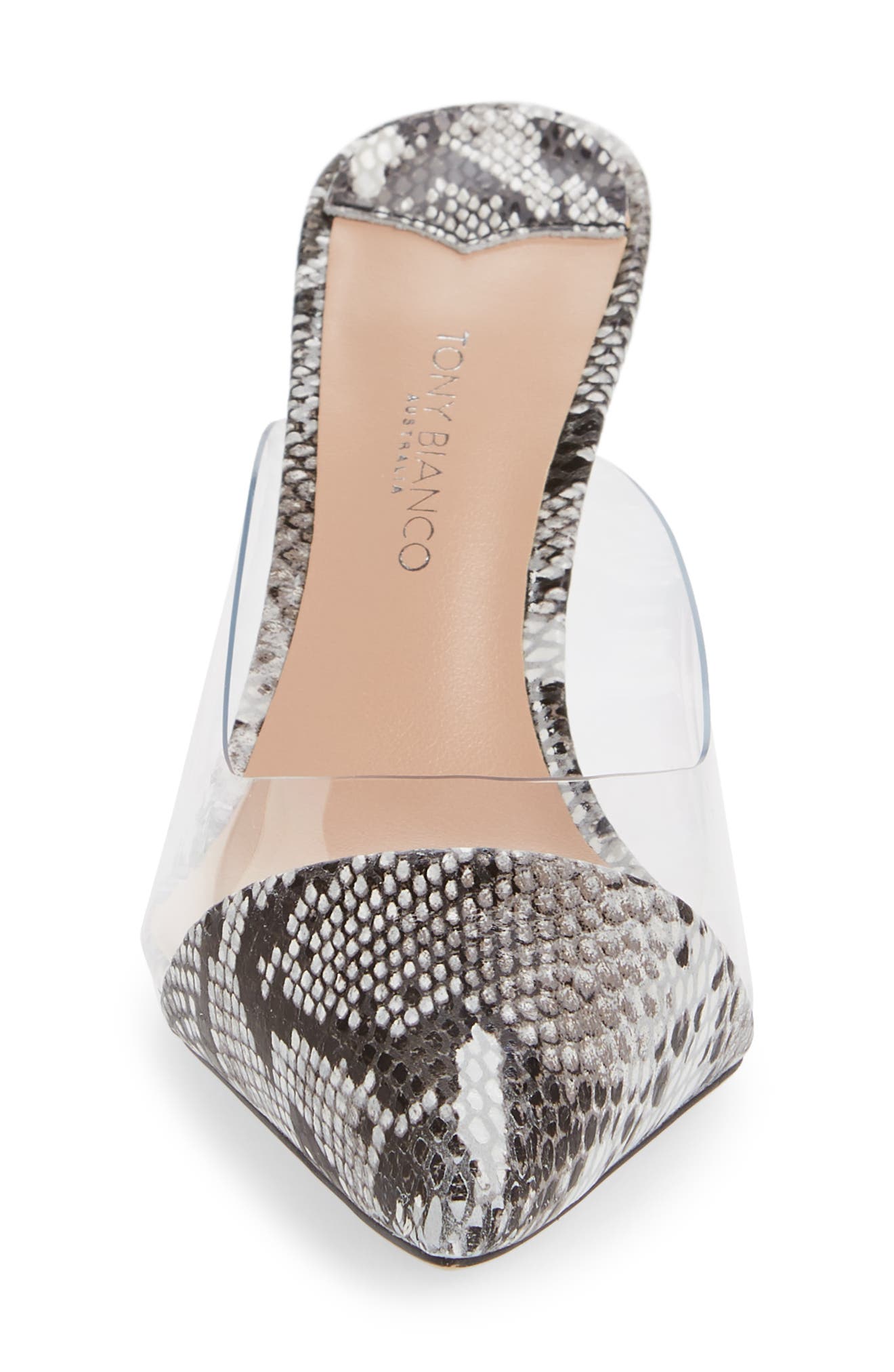 Evon Mule, Alternate, color, NATURAL SNAKE LEATHER
