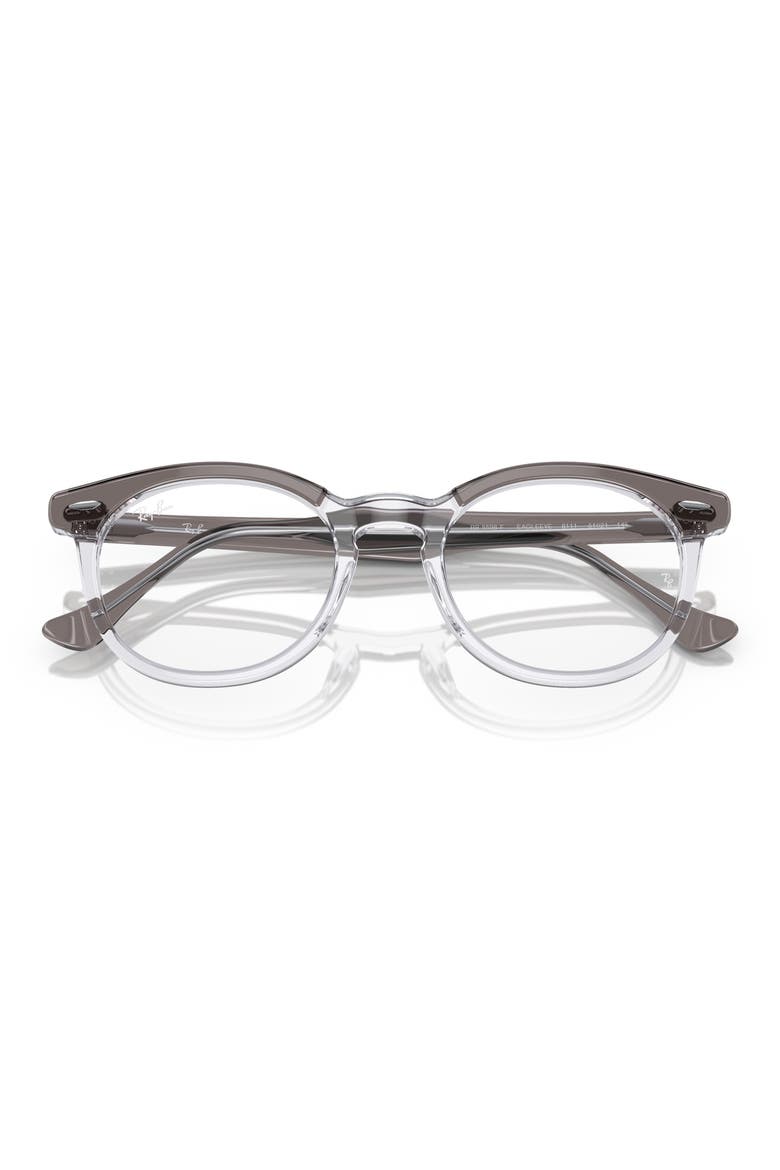 51mm Square Optical Glasses, Alternate, color, DARK GREY