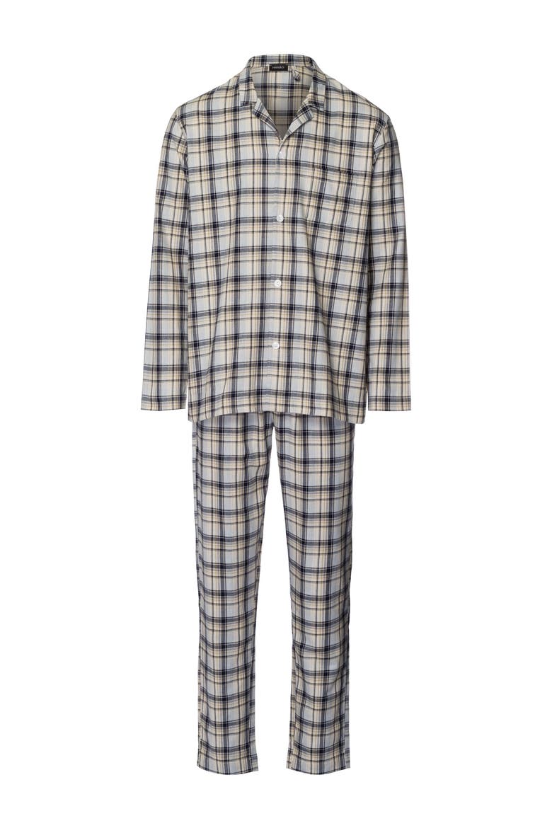 Cozy Comfort Cotton Flannel Button Front Pajama Set, Main, color, Cardamom Check