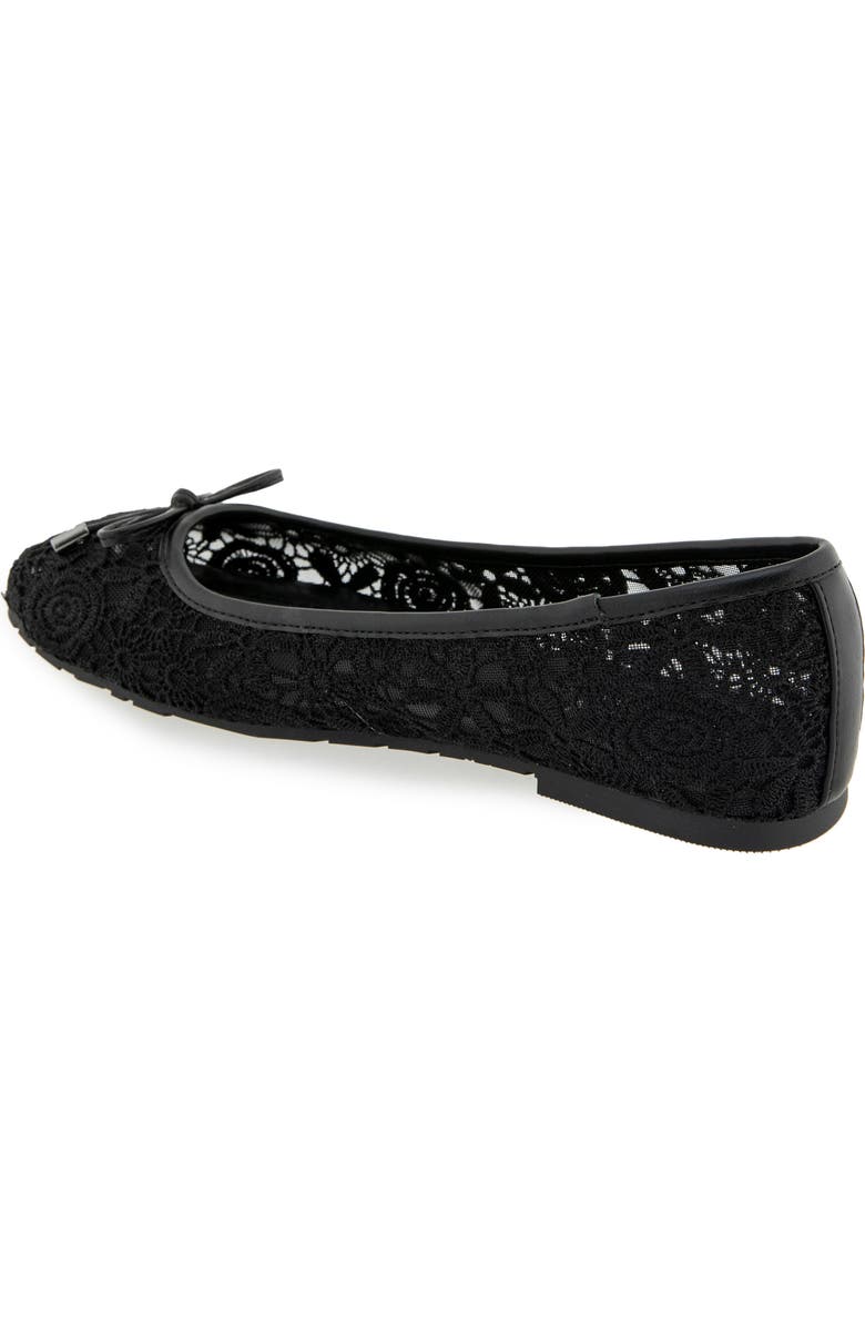 Reaction Kenneth Cole Elstree Mesh Ballet Flat, Alternate, color, Black Lace