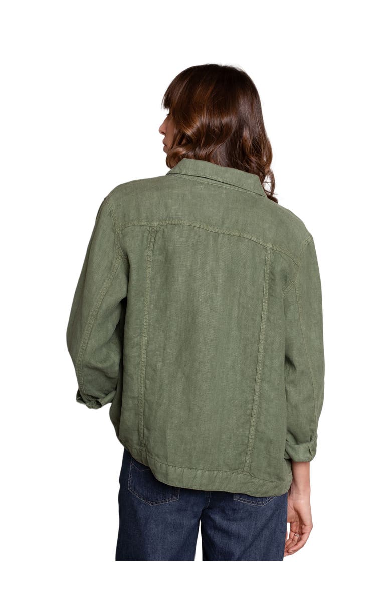 Celtic & Co. Linen Western Jacket, Alternate, color, Khaki