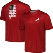 Columbia Men's Columbia Crimson Alabama Crimson Tide Terminal Tackle Omni-Shade T-Shirt