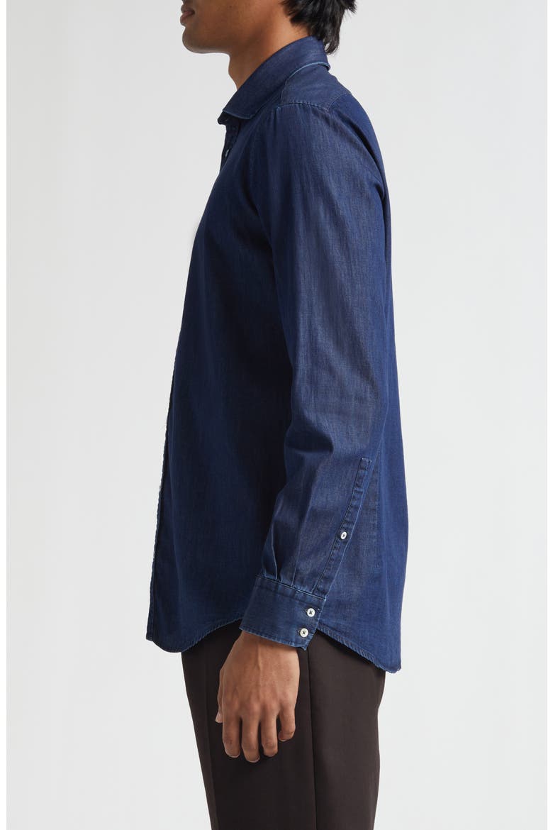 Canary Classic Fit Cotton Denim Button-Up Shirt, Alternate, color, BLUE