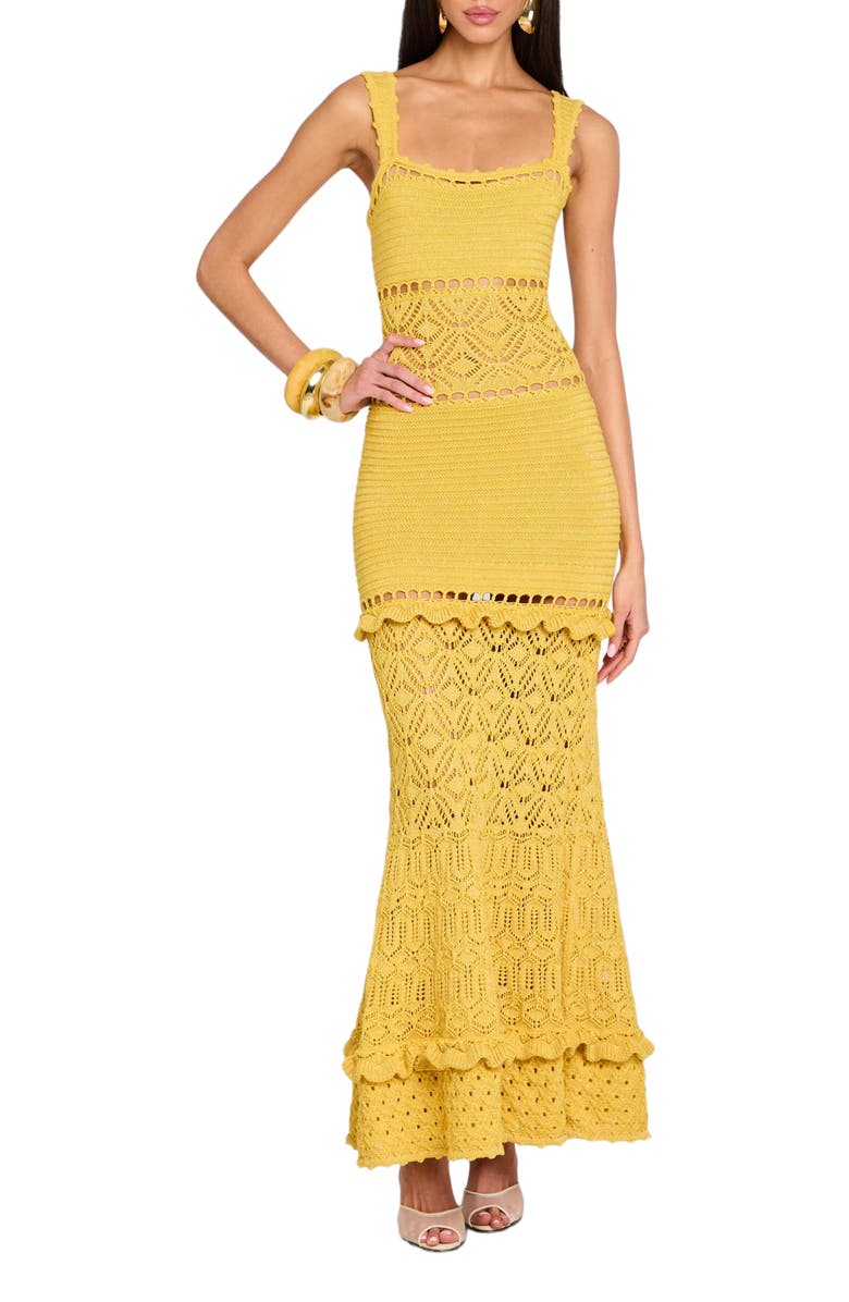 Retrofête Winona Crochet Dress, Main, color, 