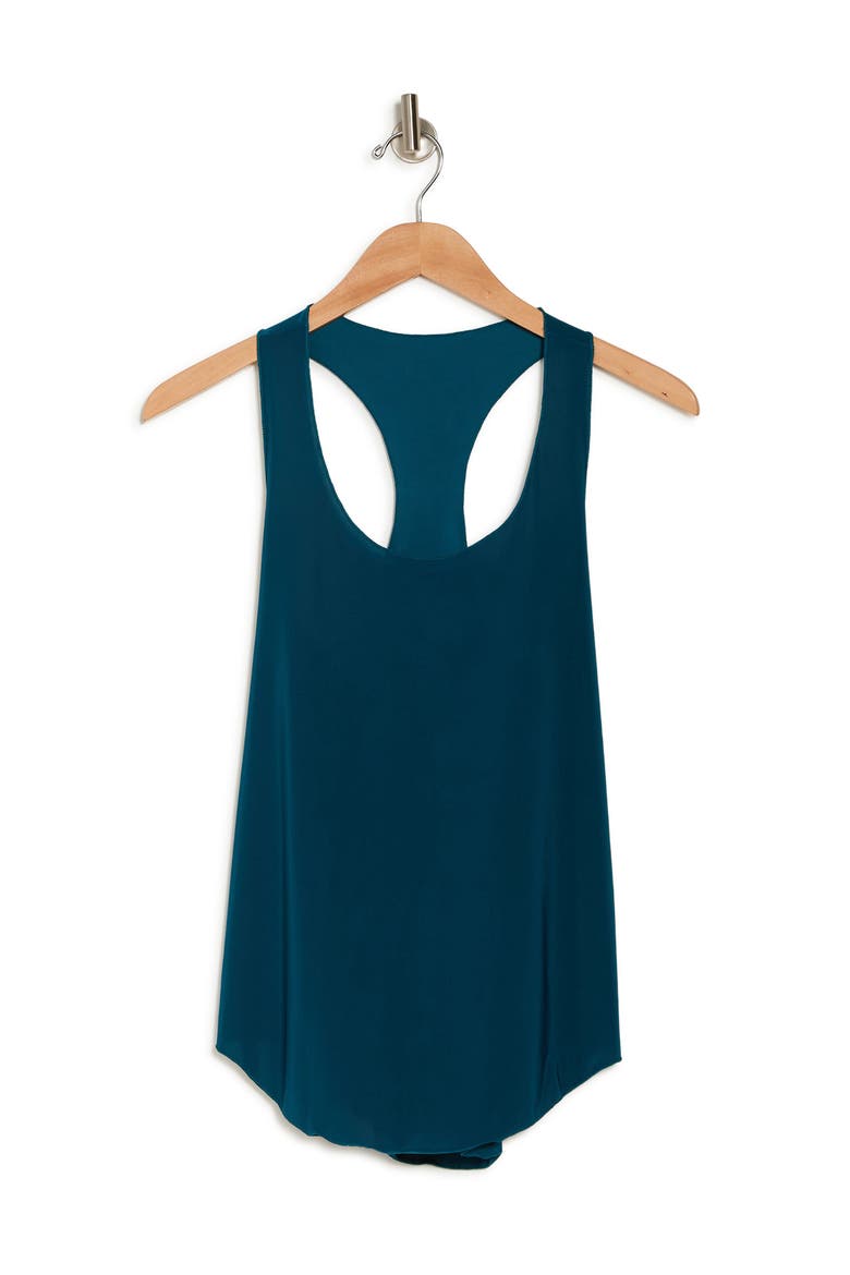 'Glossy Flow' Racerback Tank, Alternate, color, TEAL