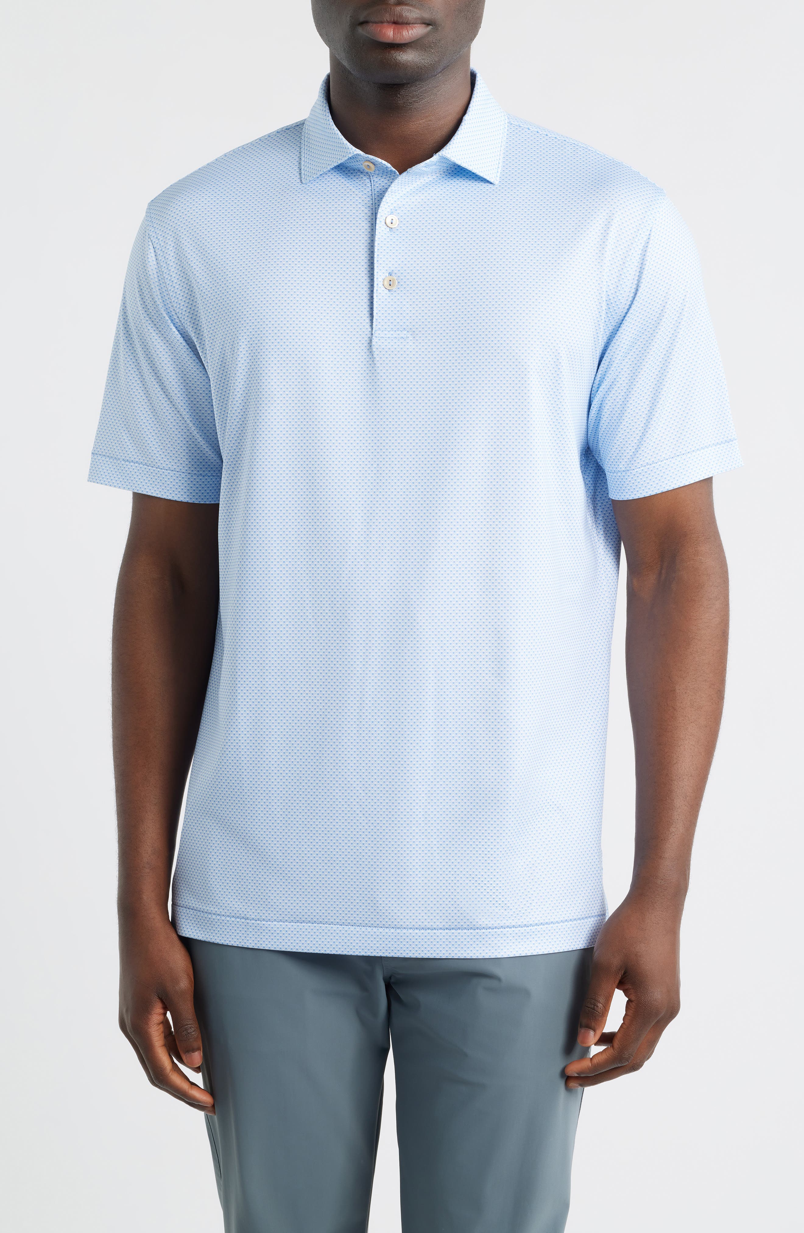 Medina Microprint Performance Jersey Polo