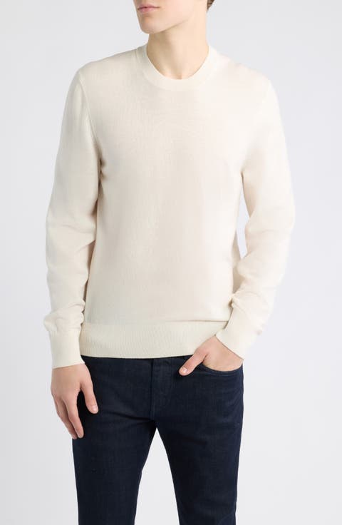 H-Leno Virgin Wool Crewneck Sweater