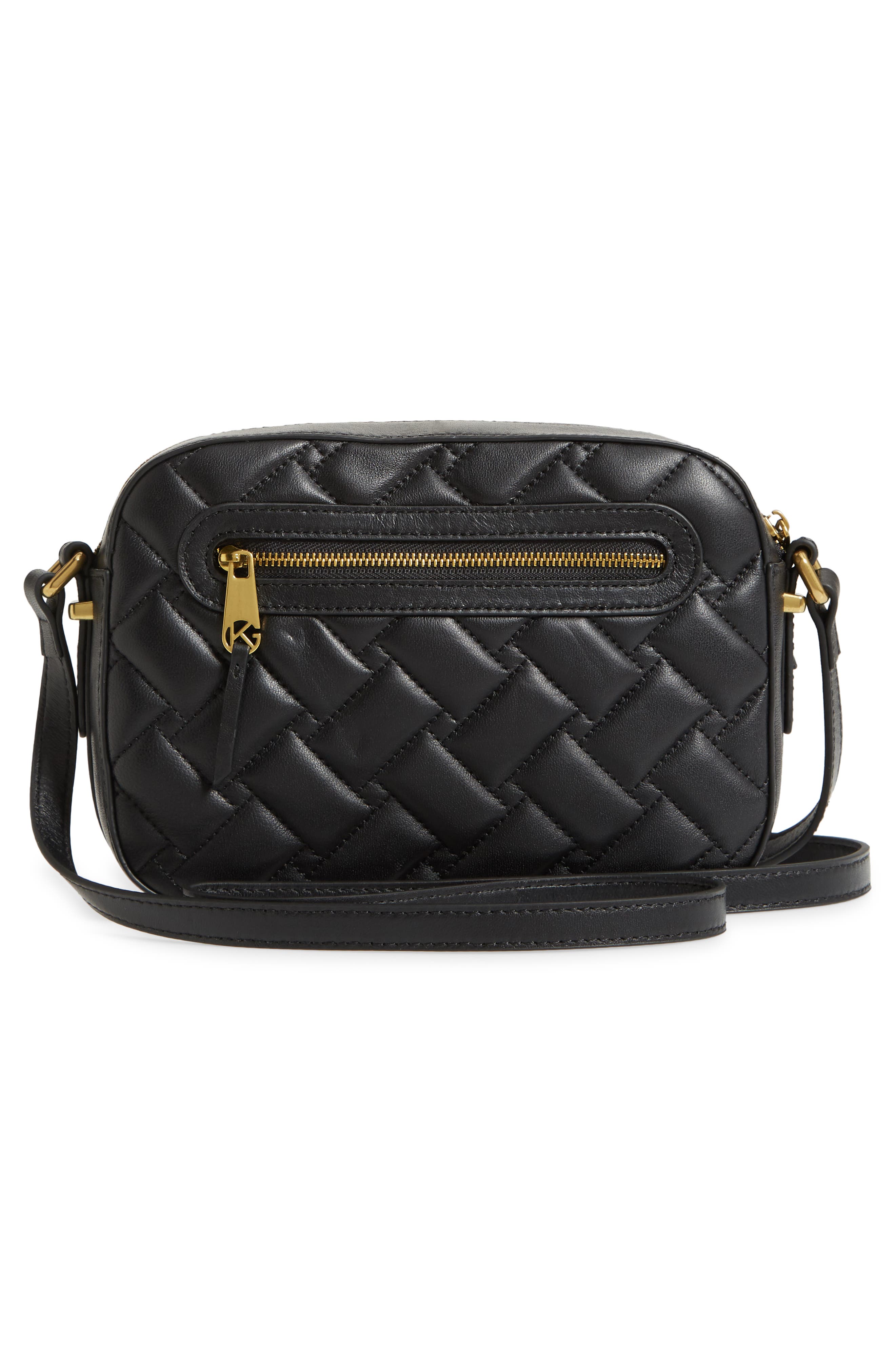 Kurt Geiger London Kensington Quilted Leather Crossbody Bag, Alternate, color, 