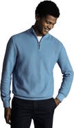 Charles Tyrwhitt Cotton Zip Neck Sweater