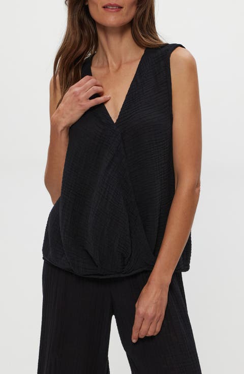 Kate Surplice Sleeveless Top