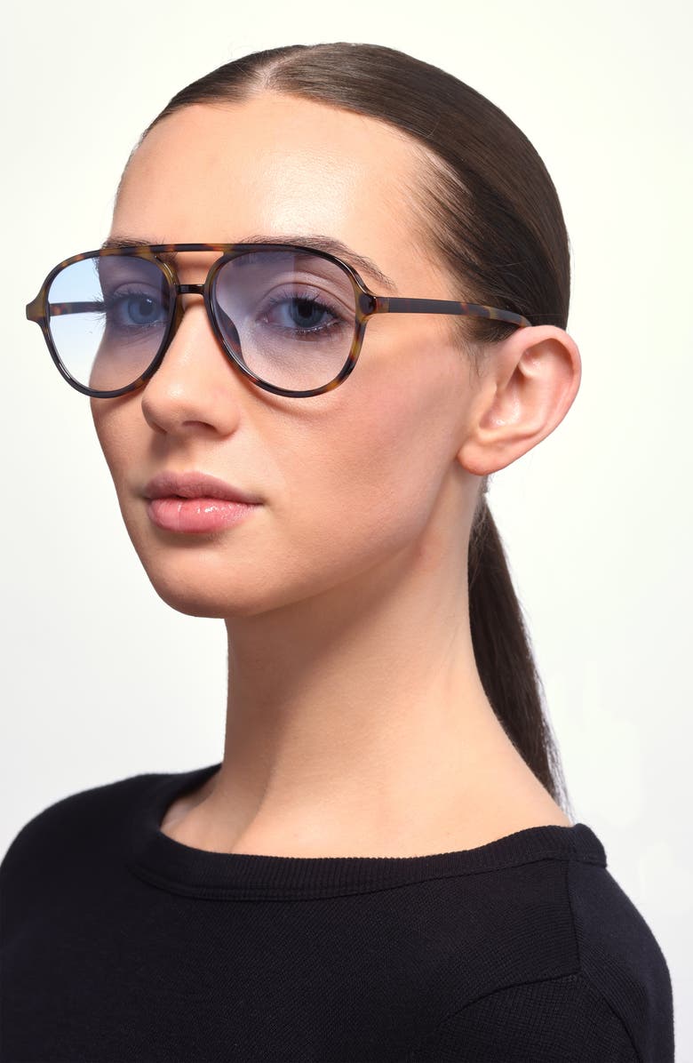 BP. Aviator Sunglasses, Alternate, color, Tort- Blue