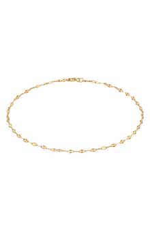 FUZION CREATIONS 14K Gold Mirror Link Anklet