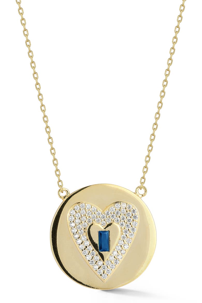 Heart Pendant Necklace, Main, color, GOLD
