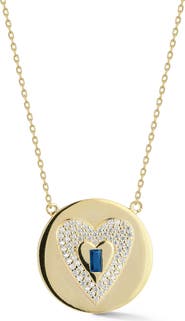 CHLOE AND MADISON Heart Pendant Necklace