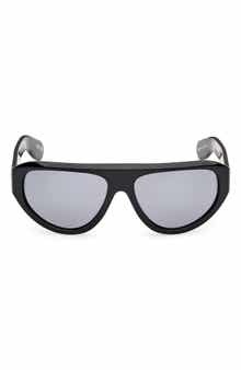 57mm Mirrored Pilot Sunglasses