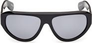adidas 57mm Mirrored Pilot Sunglasses