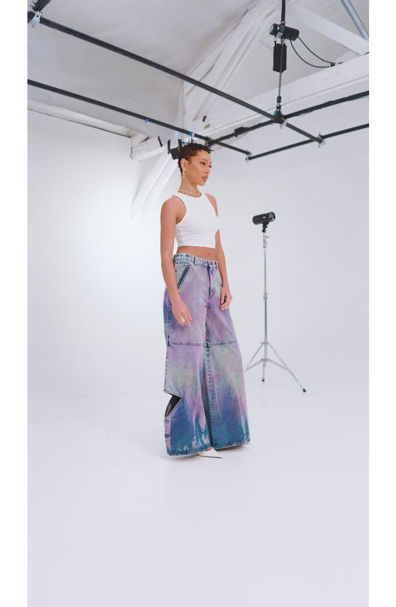 Untourage The Label LANI Tie Dye Trousers, Alternate, color, NO COLOR