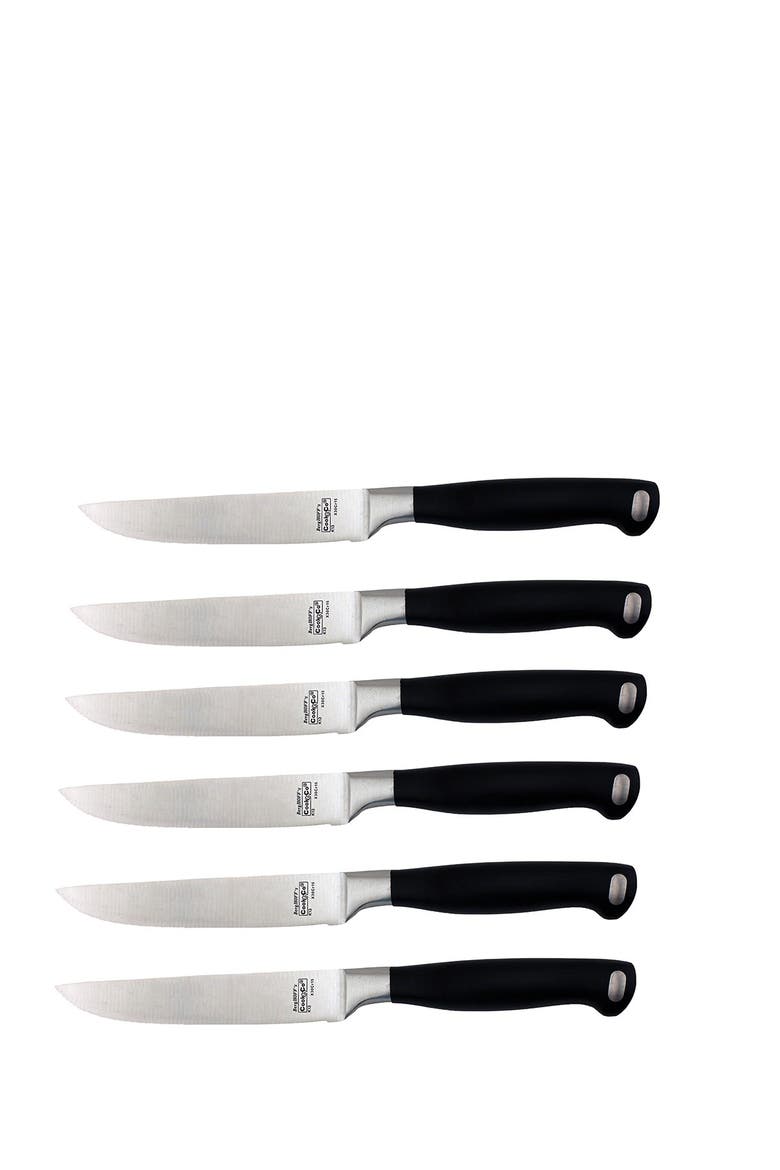 Bistro 8.5" Steak Knife - Set of 6, Main, color, STAINLESS STEEL