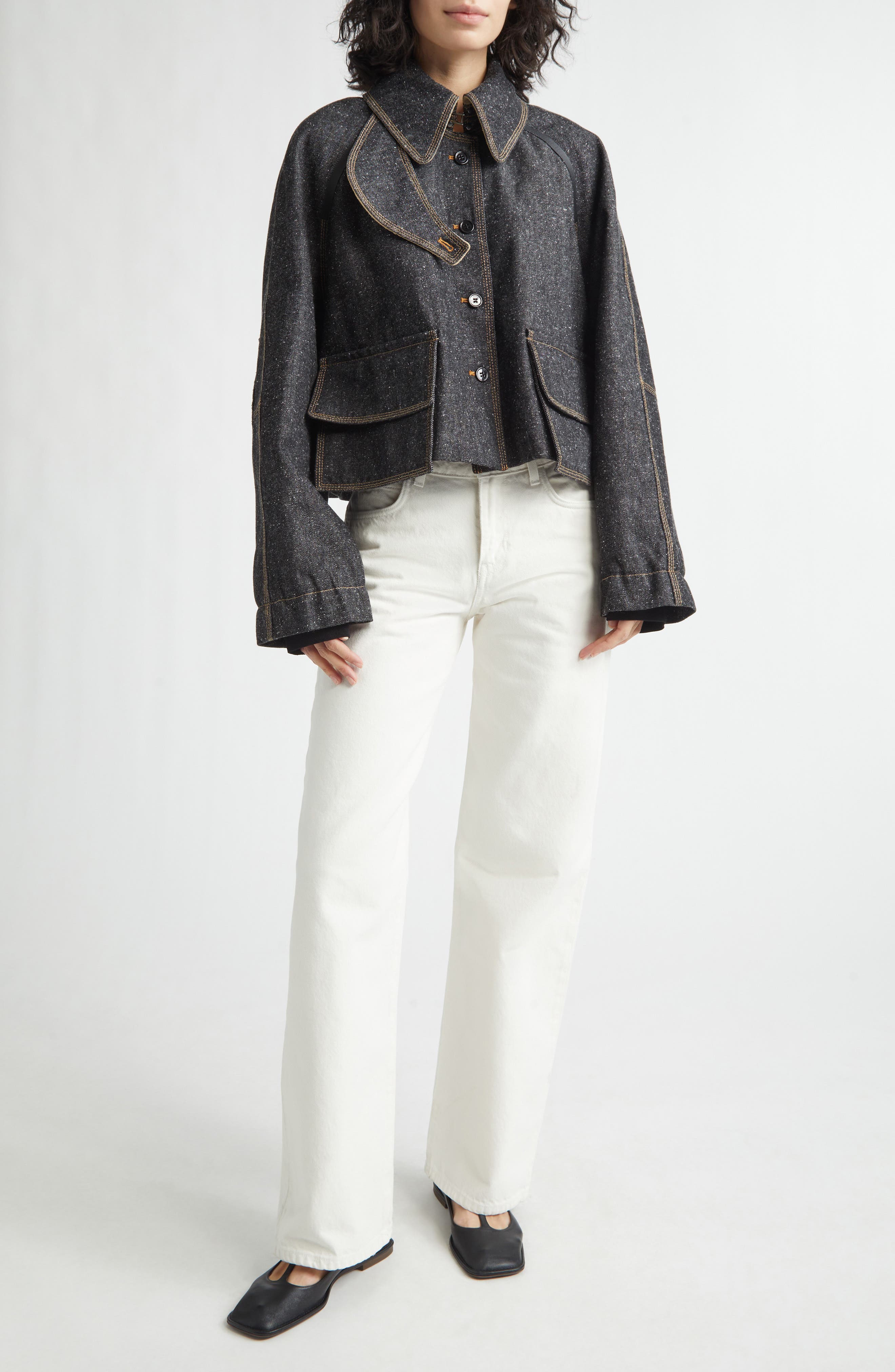 Precious Cargo Denim Crop Jacket - image 2