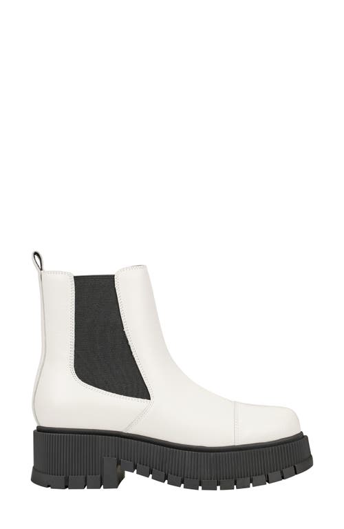 Marc Fisher Ltd Bermuda Lug Sole Chelsea Boot In Ivory