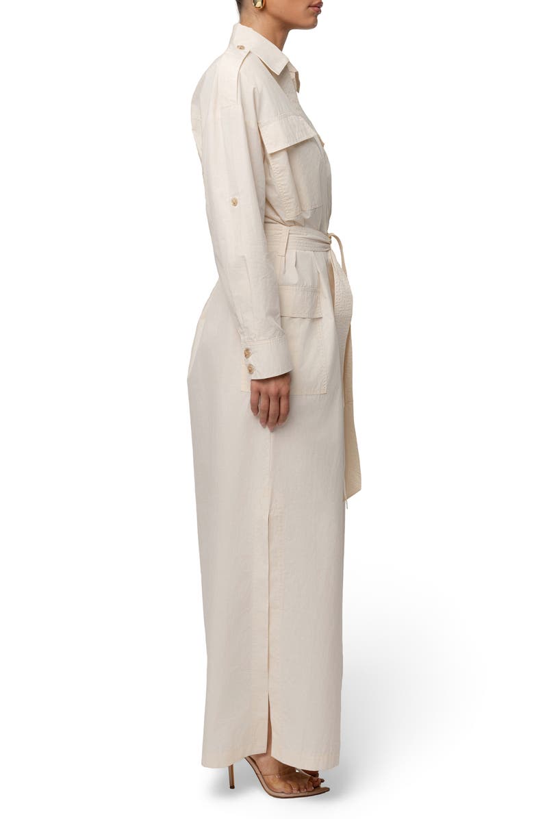 JLUXLABEL Harbor Shore Maxi Shirtdress, Alternate, color, Cream