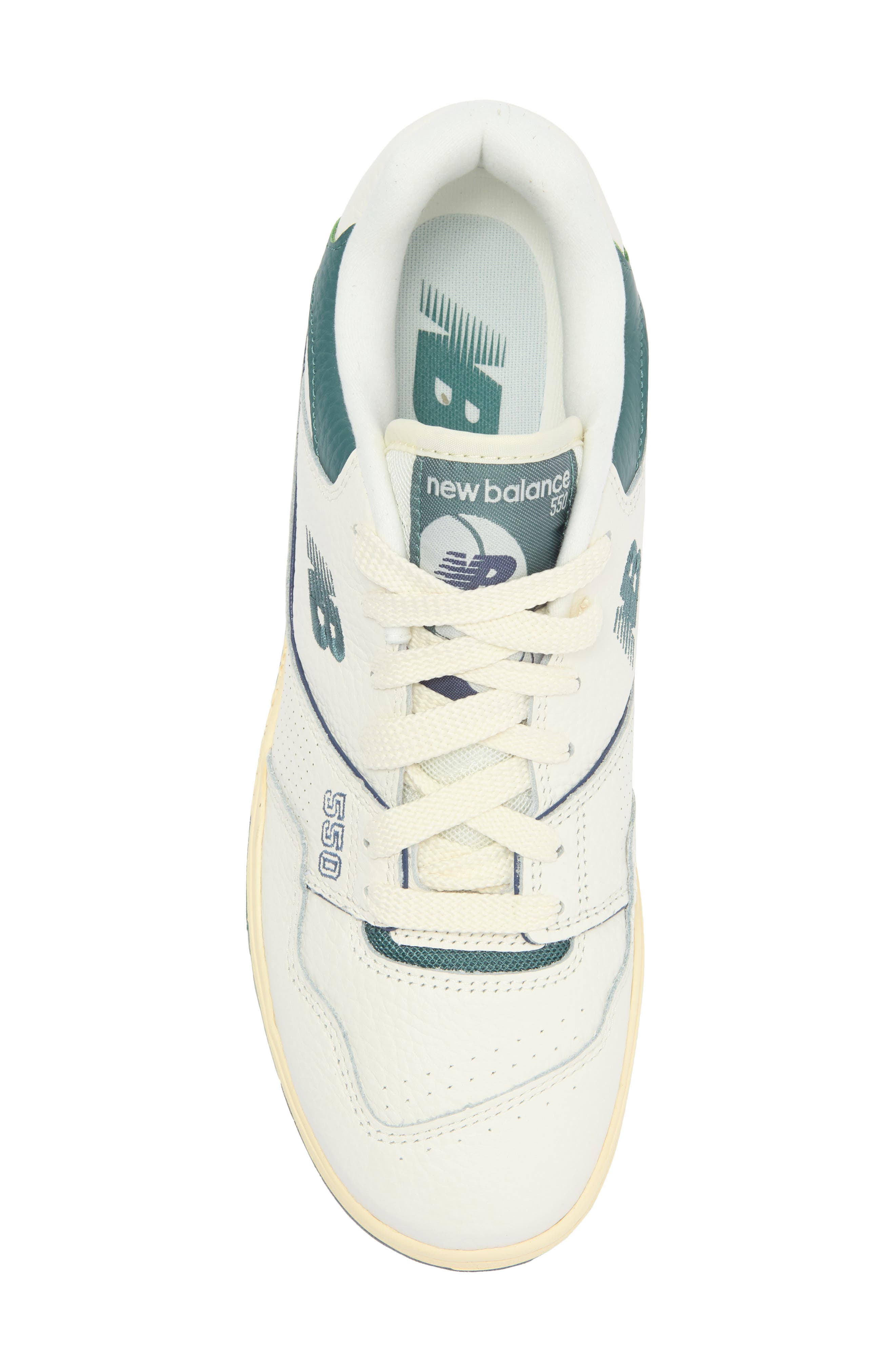 New Balance 550 Basketball Sneaker, Alternate, color, Sea Salt/ New Spruce