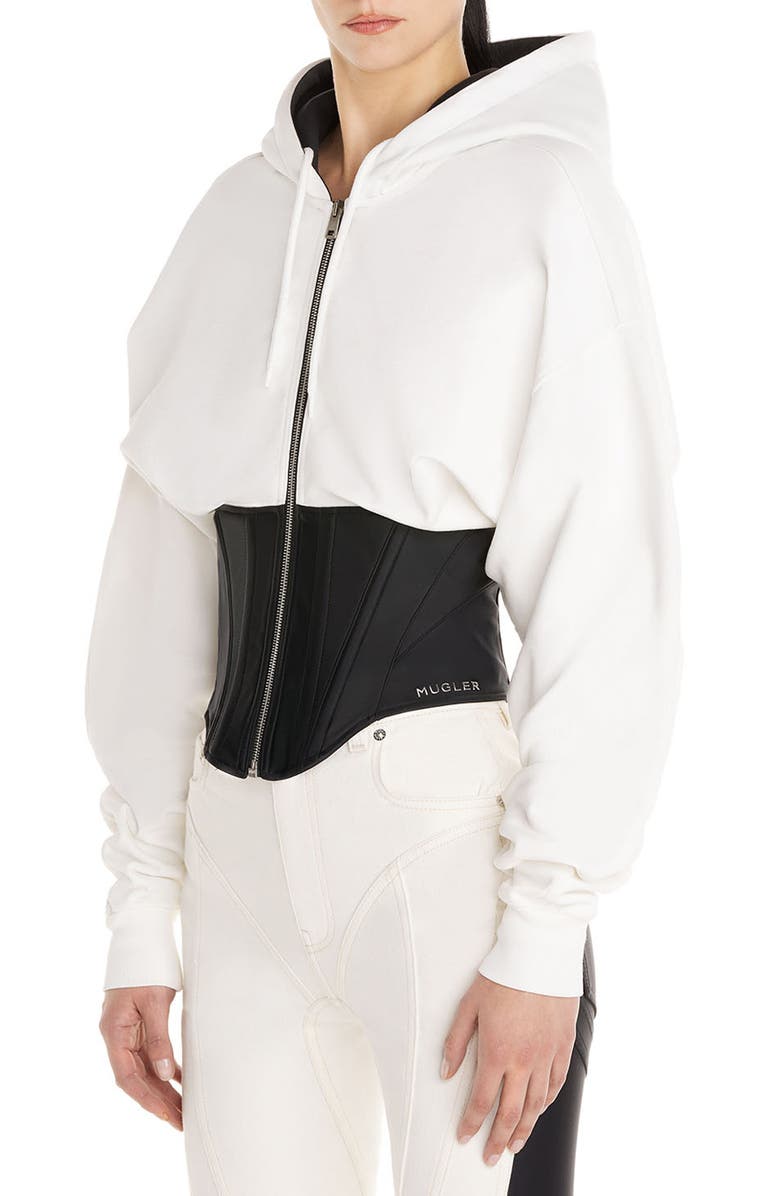MUGLER Oversize Corset Hoodie, Main, color,