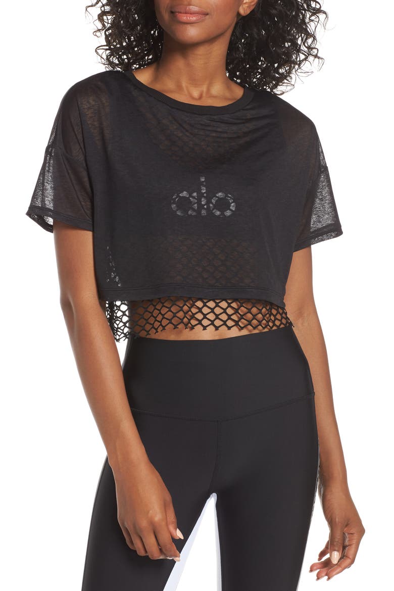 Afterglow Tee, Main, color, BLACK