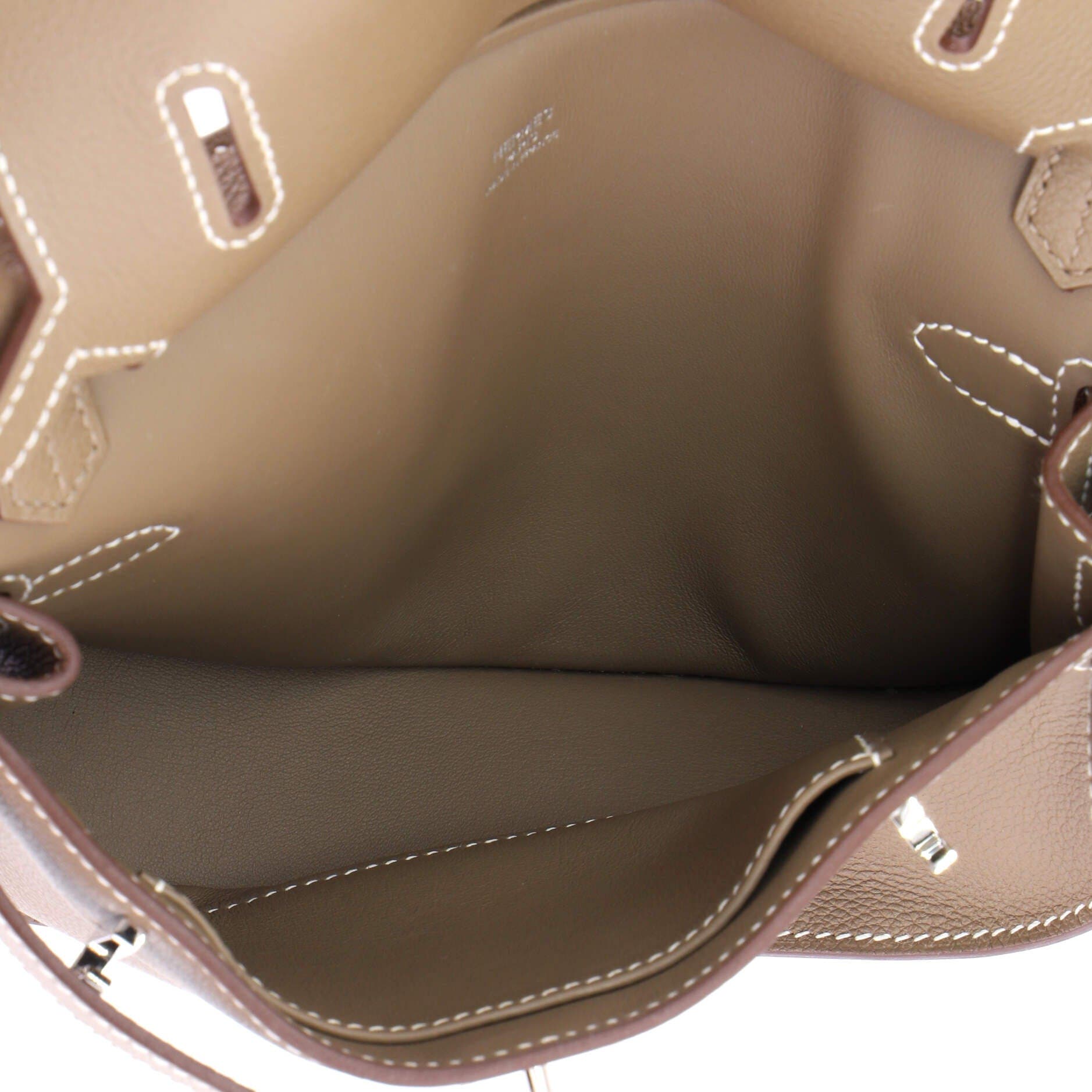 Pre-Owned Hermes Jypsiere Bag Evercolor Mini, Alternate, color, Etoupe