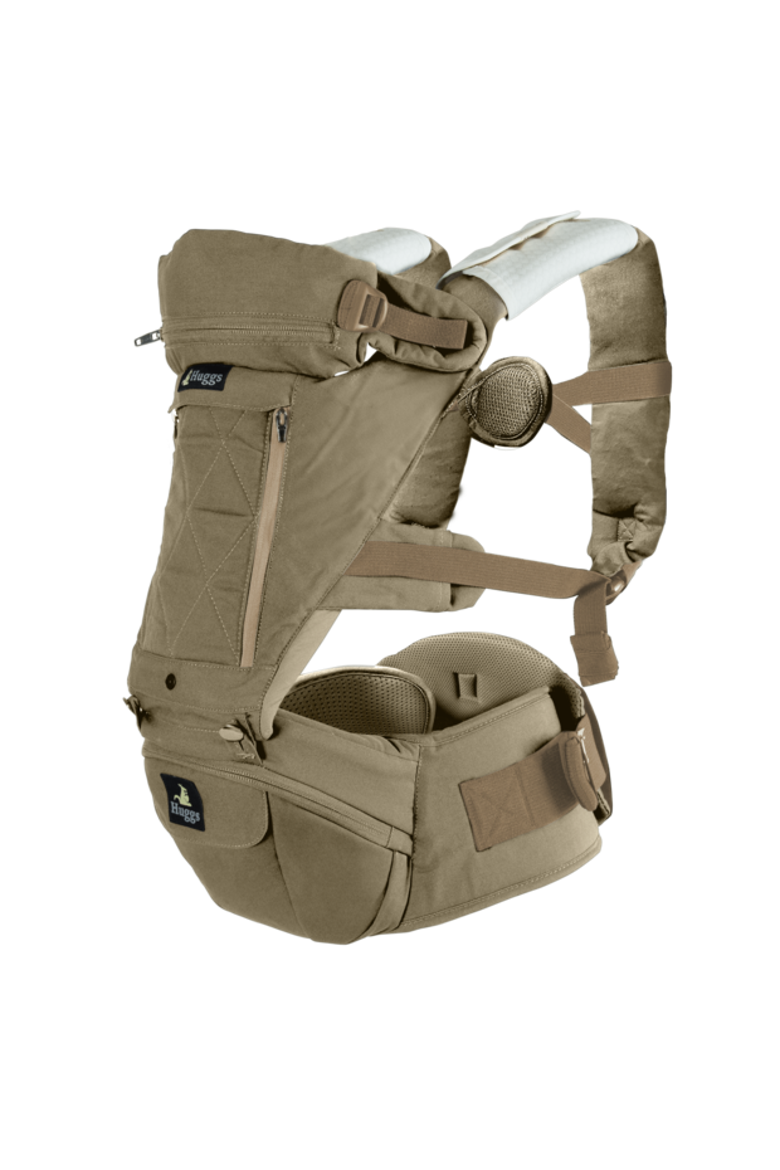 Huggs® Baby Hip Carrier With Patented Hipbelt, Alternate, color, Khaki Sand