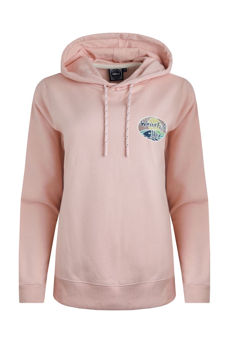 Back Print Popover Hoodie, Alternate, color, Dusty Rose