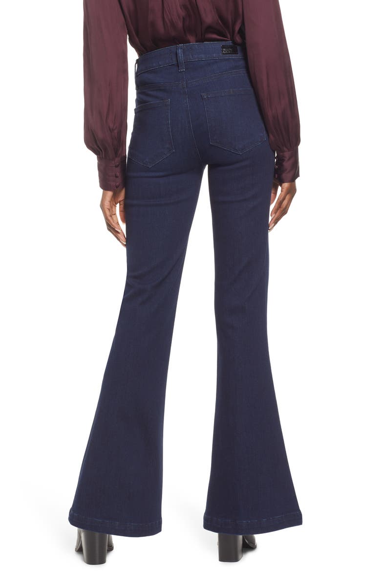 Genevieve High Waist Flare Leg Jeans, Alternate, color, SANDPIPER