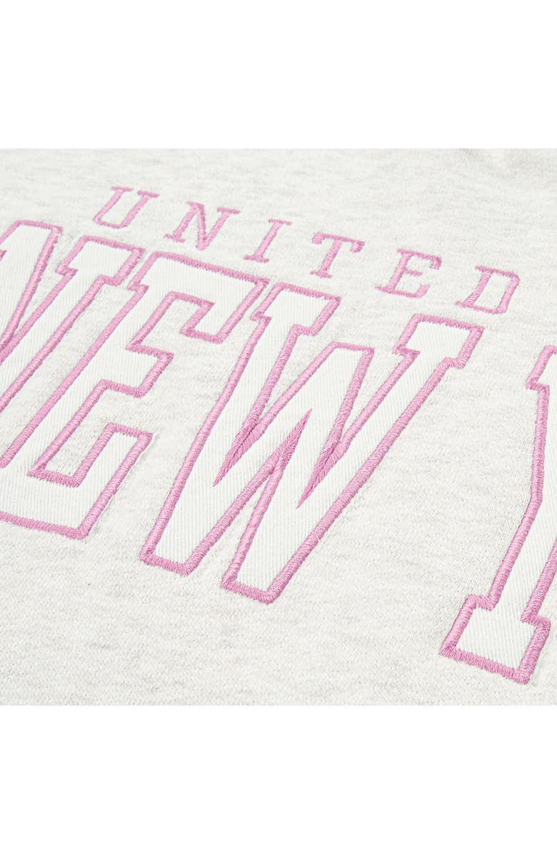 abercrombie kids Kids' NY Embroidered Graphic Hoodie, Alternate, color, Oatmeal Heather