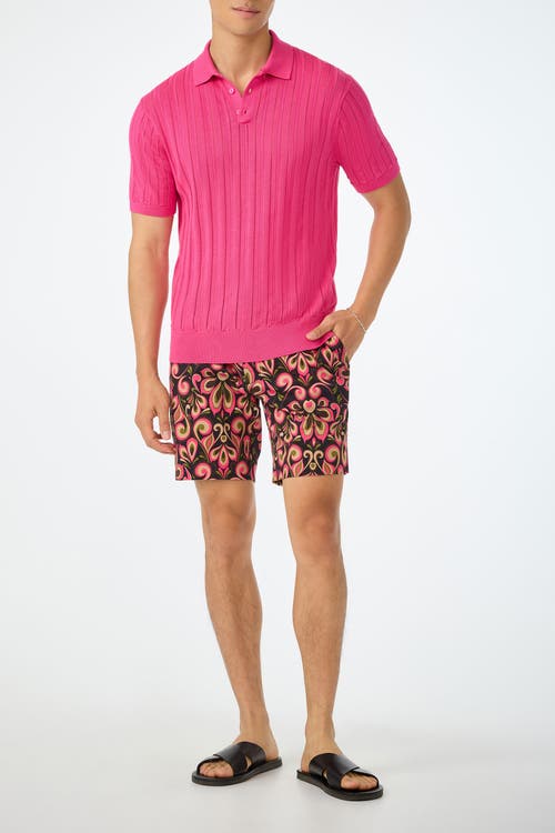 Mr Turk Kensington Short Sleeve Knit Polo In Multi