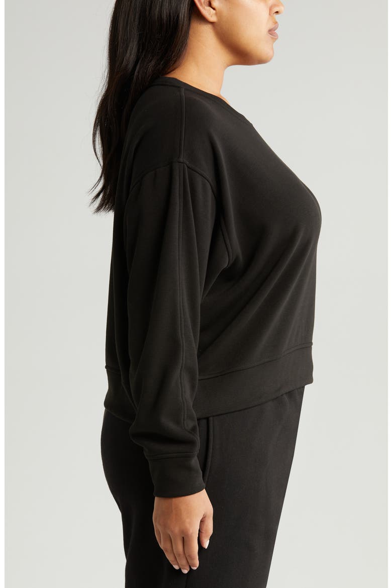Amazing Lite Cali Crew Sweatshirt, Alternate, color, BLACK