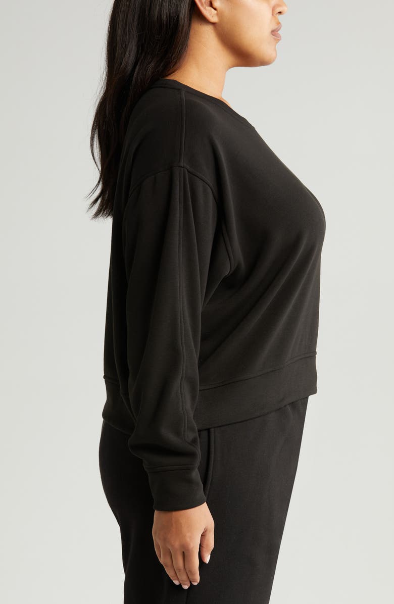 Zella Amazing Lite Cali Crew Sweatshirt, Alternate, color, 