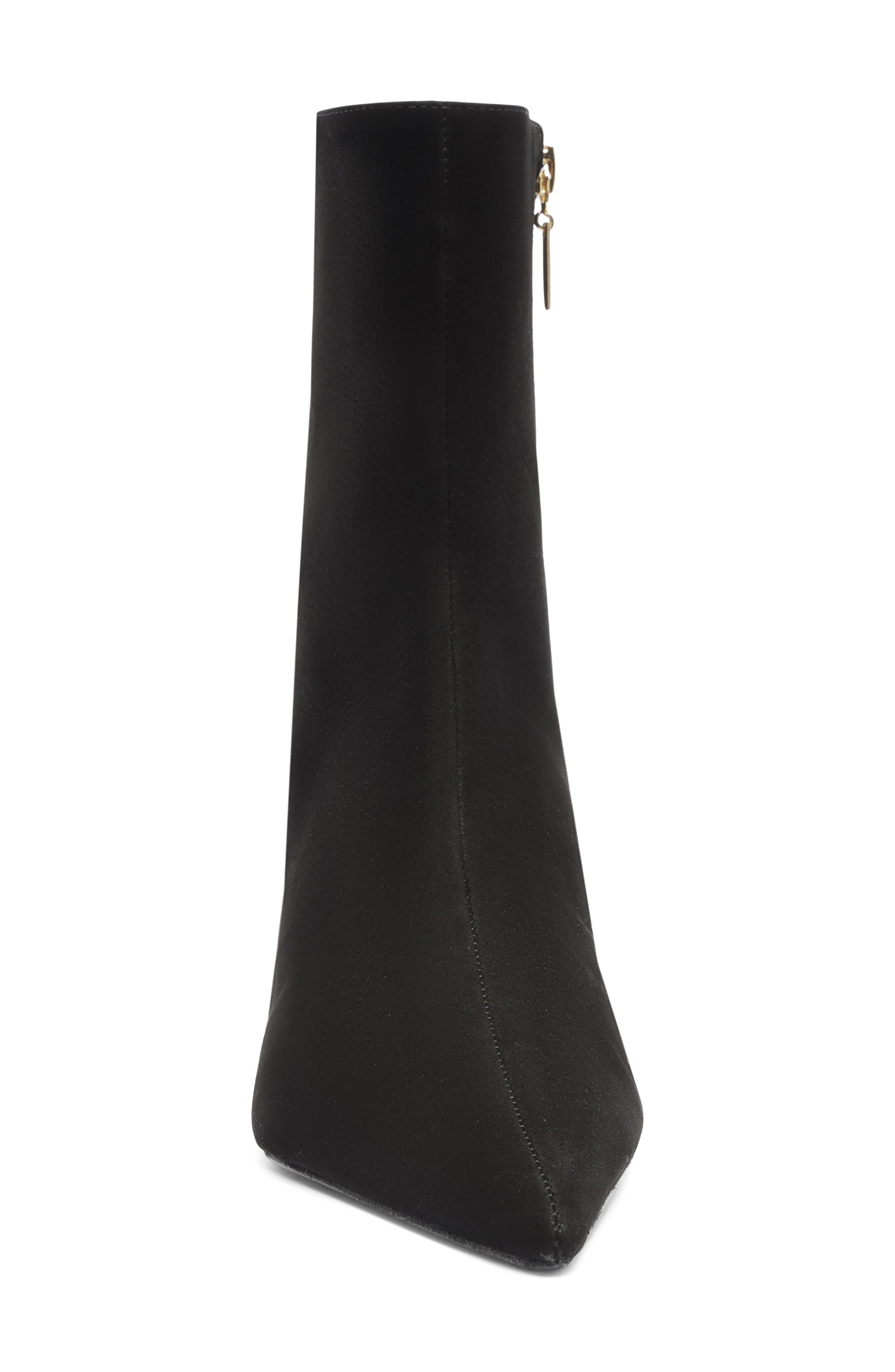 Siena Pointed Toe Wedge Bootie, Alternate, color, BLACK