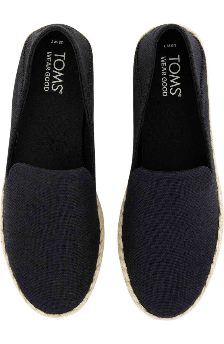 TOMS Alison Platform Espadrille Slip-On, Alternate, color,
