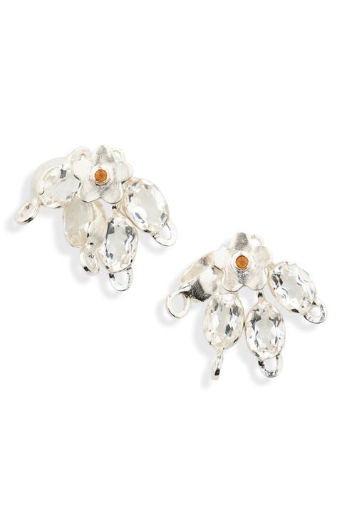 Flower & Leaf Cluster Earrings