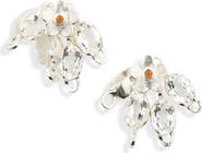 SHANA CAVE Flower & Leaf Cluster Earrings