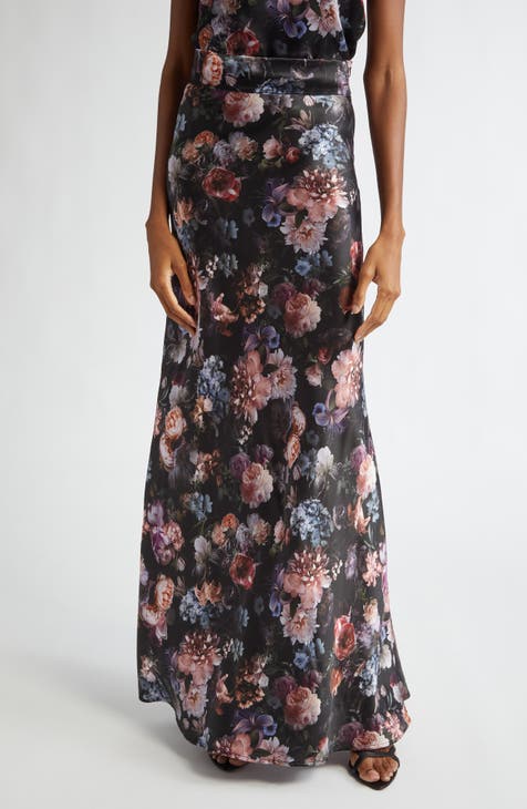 Bcbg floral embroidered maxi skirt best sale