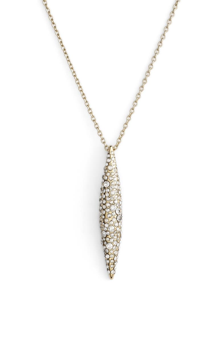 Alexis Bittar 'Miss Havisham' Crystal Encrusted Spear Pendant Necklace, Alternate, color, 