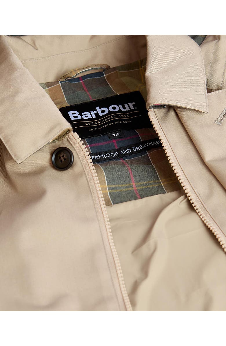 Barbour Lorig Waterproof Raincoat, Alternate, color, Washed Stone