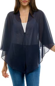 Nina Leonard Chiffon Capelet
