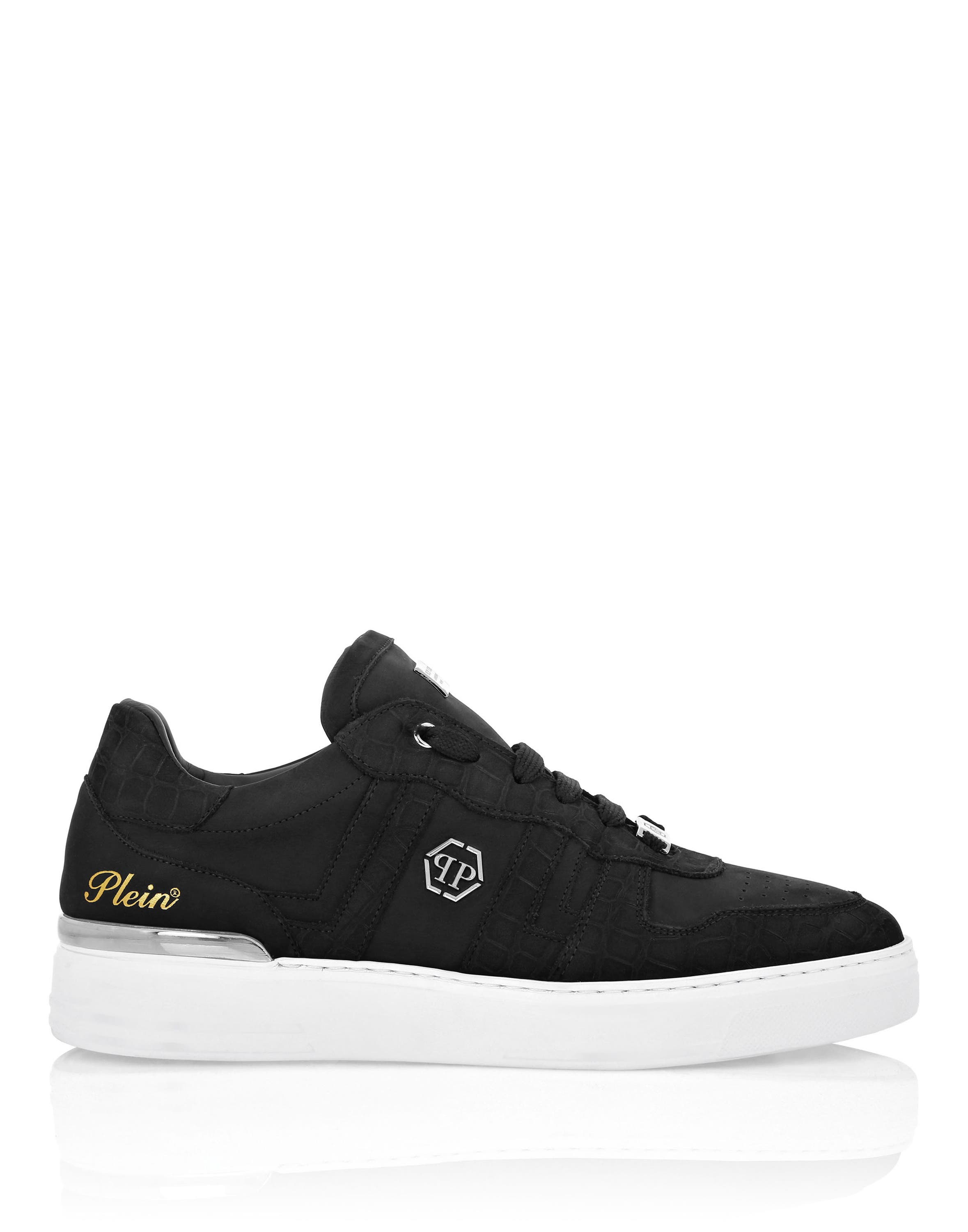 Nubuck Low Top Sneakers Cocco Unisex, Alternate, color, black